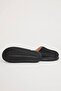 Black Suede Ethnic Patterned Slippers - 3