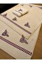 طقم سجاد ثلاثي الأبعاد مطرز بالقطن طراز ماكنزي مكون من 3 قطع