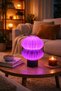 Lumora Decorative Lampshade |   Purple & Pink Light |   Modern Design Table and Bedside Lamp