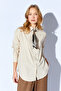 Stone Scarf Detailed Shirt |   Mks1610427-1 - 4