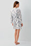 Women's Navy Blue 3-Piece Dressing Gown Set - 4