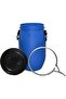 Durable 50L Blue Plastic Storage Drum - 3