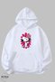 Women Hoodie Long Sleeve Snoopy Printed Hooded Fleece-Lined Oversized Cotton Sweatshirt - 4