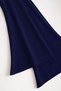 Navy Blue Women’s Mock Neck Buckle Detail Belted Shaping / Sculpting Fit Mini Design Dress - 5