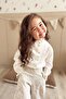 Stone-Embellished Button-Detail Girls' Shirt Ecru - 3