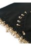 Vd Pearl Beaded Hand Embroidered Scarf Writing 100X100Cm