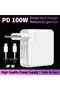 شاحن ماك بوك برو PD-100W - قابس أوروبي، شاحن USB-C بقوة 100 واط، شحن سريع لأجهزة ماك بوك برو/ماك بوك إير