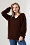 Women's V-Neck Casual Oversized Soft Knitwear Sweater