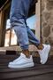 Rlx-257 Men's Lace-Up Leather High Quality Daily Casual Shoes White - Cbt - 4