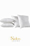 10 Pieces 100% Cotton Fabric Zippered Throw Pillow Inner Liner 6 Sizes Throw Pillow Cushion Cover White - 3