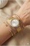 Women's Wristwatch |   22mm Gold Color Steel Case, Mineral Glass, Exquisite Design - 7