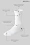 White Color 6 Pack Men's Sports Socks - 2