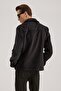 Anthracite Comfort Fit Shirt Collar Velvet Coat - 4