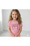 Children's Dance Ribbon Printed Cotton Crew Neck Tshirt