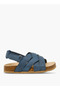 Boys Cross Strap Hook & Loop Sandals