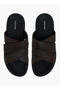 Men Leather Cross Strap Sandals - 2
