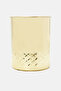 Gold Diamond Embossed Metal Waste Bin - 2