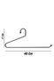 5 Pieces Closet Hanger Metal Pants Hanger Clothes Hanger Clothes Organizer - 7