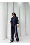 Premium Design Striped Detail Jacket-Trousers 2-Piece Tracksuit Set