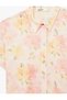Floral Crop Pink Women's Shirt 6Sak60280Uw - 5