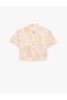 Floral Crop Pink Women's Shirt 6Sak60280Uw - 3