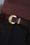 Antique Oval Buckle Suede Women's Belt Trouser Belt Dress Belt Shirt Belt Waist Belt