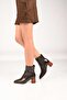Laceless Zippered Jurdan Sole Genuine Leather Thick Heeled Boots 337-1003 Women's Boots - 4