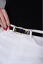 Gold Buckle Suede Belt Women's Belt Trouser Belt Dress Belt Shirt Belt - 5