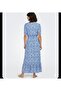 Bohemian Floral Patterned Viscose Dress - 2