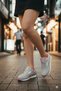Women's Ice Pink Lace-Up Casual Comfortable Sole Comfortable Soft Walking Daily Sneaker Sports Shoes - 5