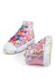 Mia Kids-2400 🌈   Hologram 3D Girl's Sneakers with Laces & Zipper in Pink - 5