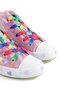 Mia Kids-2400 🌈   Hologram 3D Girl's Sneakers with Laces & Zipper in Pink - 3