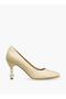 Women Pearl Shaped Heel Pumps - 3