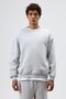 Basıc Oversized crew neck sweatshirt - heather grey - 2