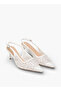 Women Cone Heel Pointed Toe Shoes - 2