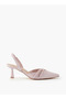 Women Buckle Accent Slingback Shoes - 3