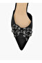Women Crystal Embellished Stiletto Heel Shoes - 4