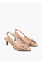 Women Floral Accent Kitten Heel Slingback Shoes Ramadan Collection - 2