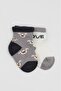 2-Piece Love Dog Combed Cotton Socks 10118 Gray - 2