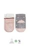 2-Piece Animal Figure Non-Slip Girls' Socks 10120 Gray - 2
