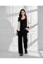 Two-piece set: long-sleeved jacket with front button closure and long cotton trousers - 3