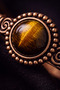 Women's Copper Bracelet Original Natural Tiger Eye Stone Cylinder Model Pure Copper Bracelet - 6