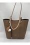 Women's Suede Shoulder Bag - 2