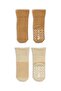 2-Piece Circle Non-Slip Towel Socks 10503 Beige-Hardal - 3