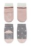 2-Piece Animal Figure Non-Slip Girls' Socks 10120 Gray - 3
