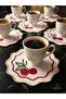 Premium 6-Pack Cocktail and Coffee Under-Serviettes Red Cherry Series - 2