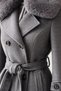 Double-Breasted Cashmere Coat with Fur Collar - Old Money Style - 3