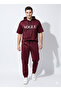 Men’s Premium Maroon Athleisure Set – "VOGUE" Graphic Hoodie & Cargo Joggers - 2