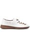 Betula Genuine Leather Women's Ballet Shoes White