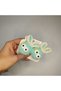 Pompon Buckle with Sultry Character + Pompon Cute Girl's Buckle Set (2 Pairs with Elastic) - 3